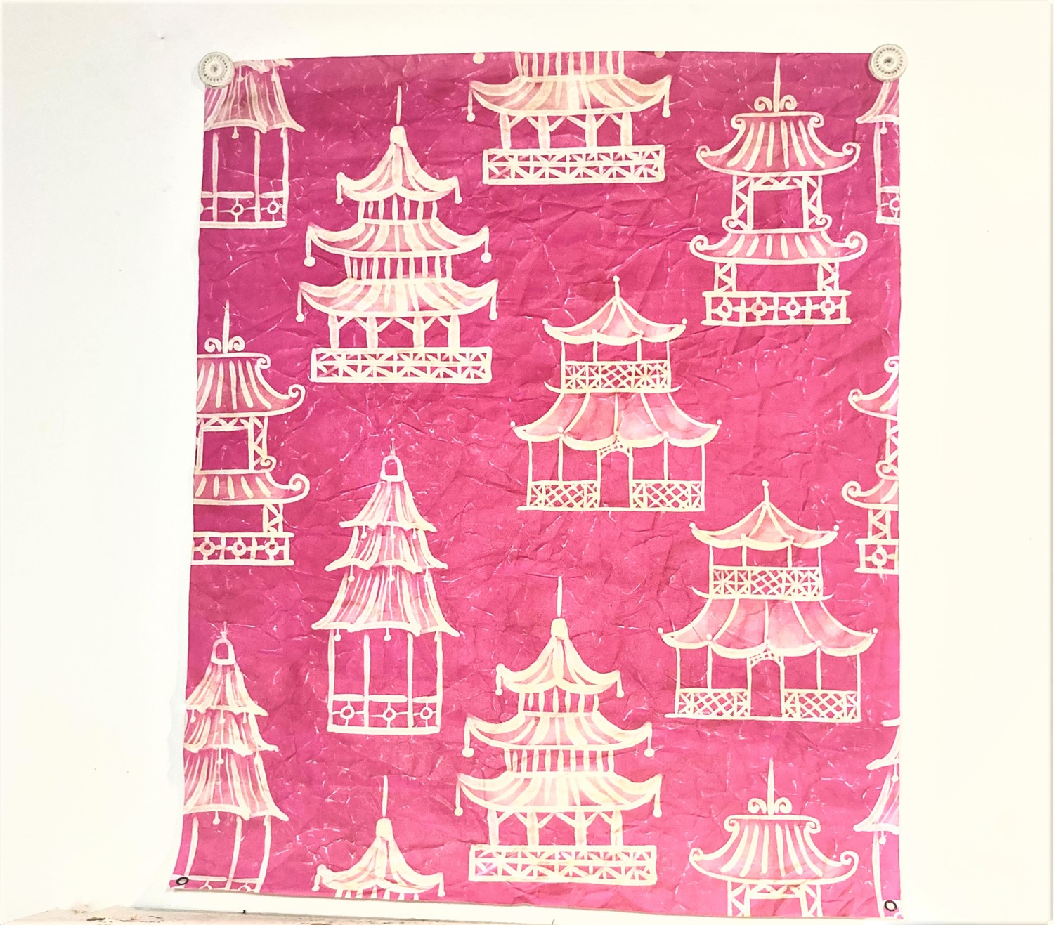 38x46" Art Paper, Pink Pagoda ©Patty Rybolt PR1003