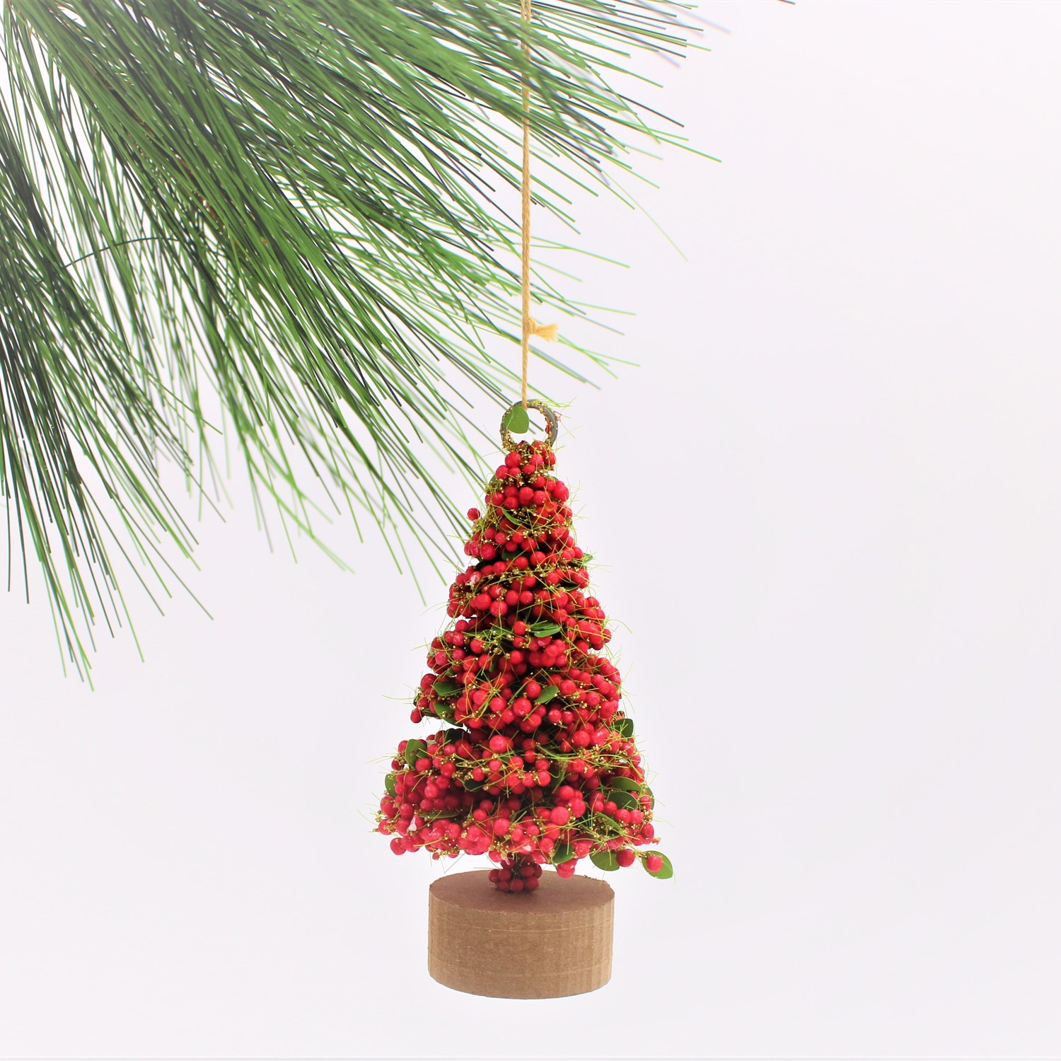 3" Tree with Red Berries, Ornament CM5716