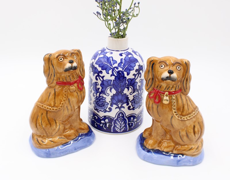 4x6x3" Ceramic Dog Figurine, 2 Assorted ©Candice Boatright CB2113A