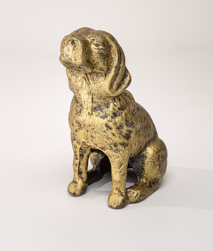 5x6x3" Gold Cast Iron Dog HD6051