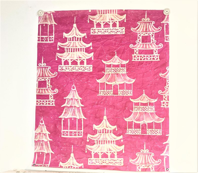 38x46" Art Paper, Pink Pagoda ©Patty Rybolt PR1003