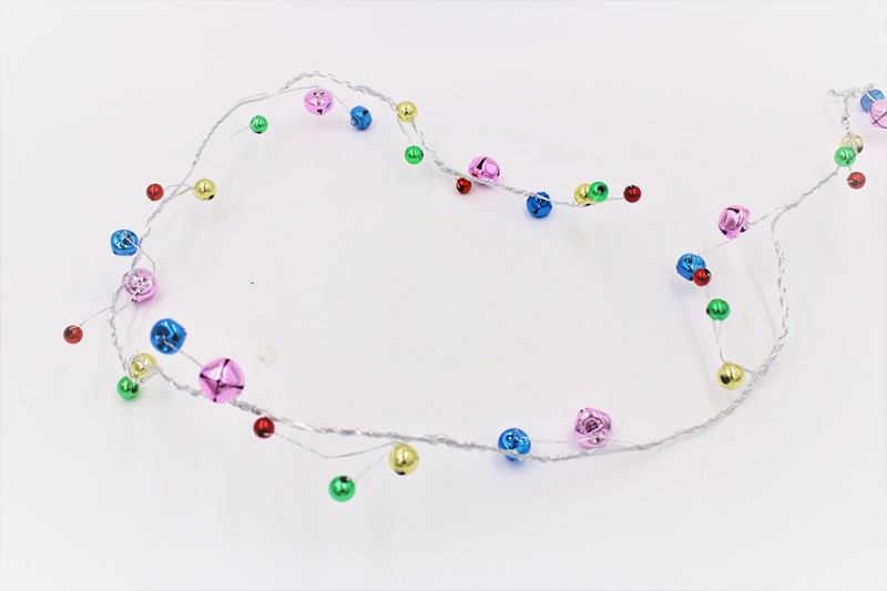 48" Jingle Bell Garland, Multicolor CM5260