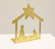 6" Gold Nativity Silhouette, Tabletop JM14590 View 2
