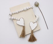 41" Blessing Beads, White Hearts MS2202 View 2