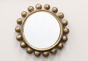 6.5" Round Mirror with Beaded Frame HD4225 View 2